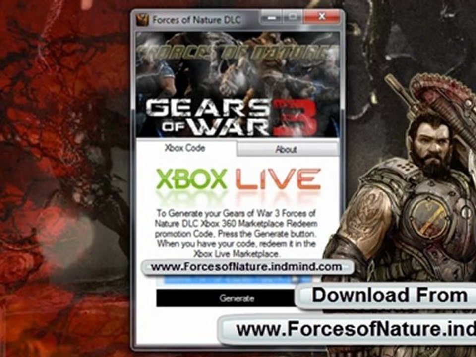 Free Download Gears of War 3 Forces of Nature Beta Xbox 360 Codes