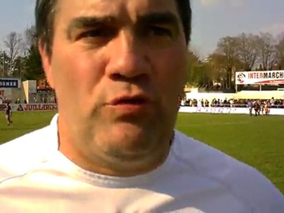 Franck MARECHAL, entraîneur, après USBPA - CASE.