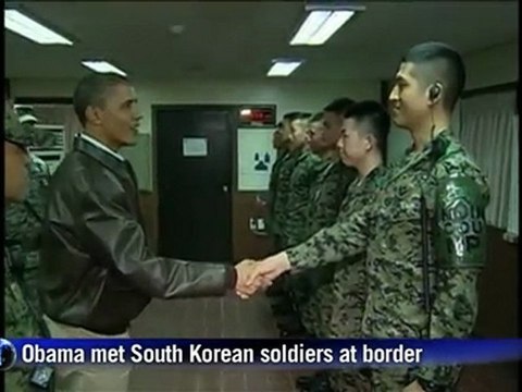 Obama visits N. Korea border amid tensions
