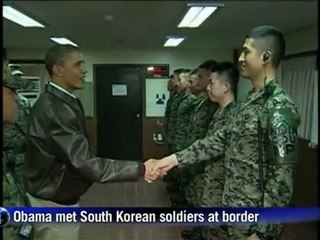 Obama visits N. Korea border amid tensions