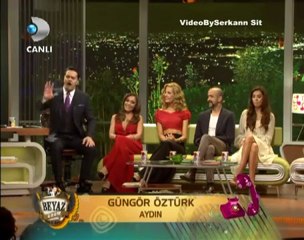 Sarp Akkaya w/ cast of his new movie-Beyaz Show -March 23, 2012