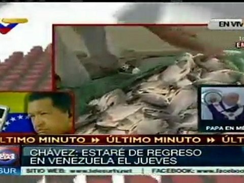 Chávez, en buen estado de salud tras primera radioterapia