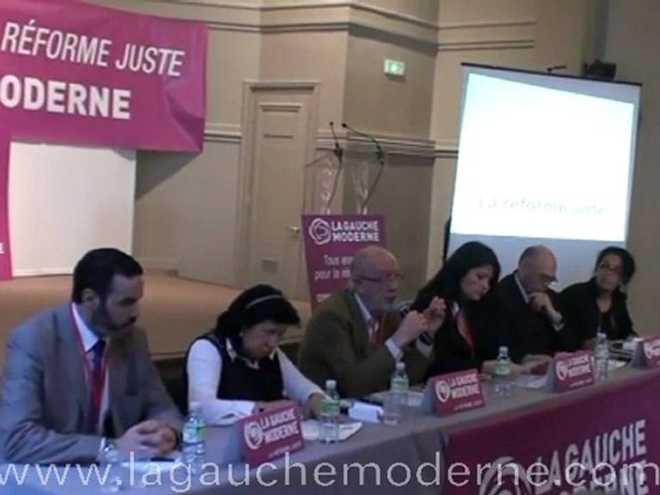 Présentation du programme de La Gauche Moderne par Jean-Pierre Respaut