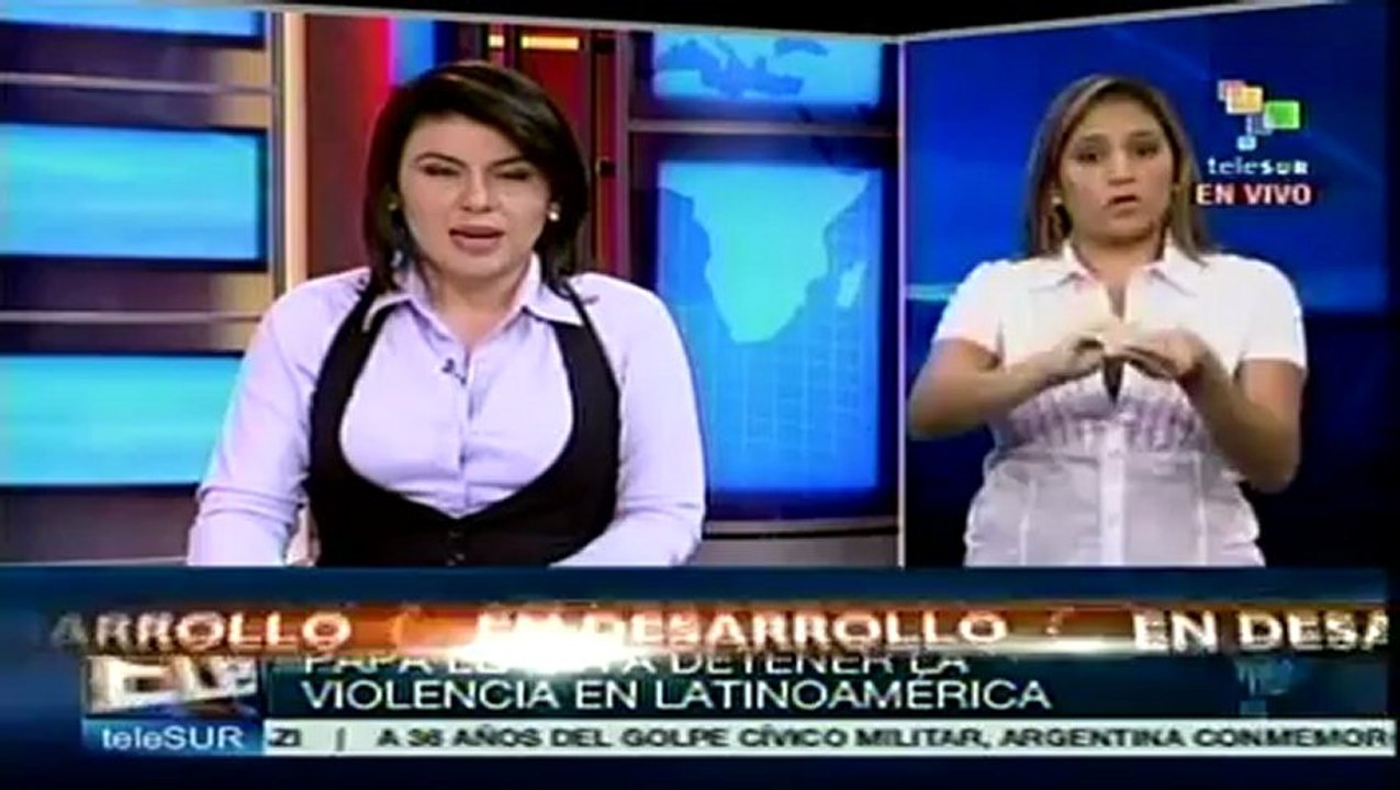 Papa llama a detener la violencia en Latinoamérica