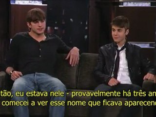 LEGENDADO: Ashton Kutcher and Justin Bieber on Jimmy Kimmel Live PART 2 (27/03/12)