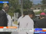 Imágenes de la reunión entre Benedicto XVI y Fidel Castro