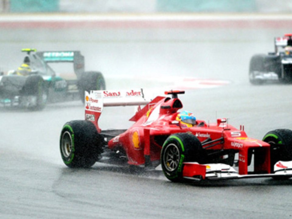 GP de Malaisie - Alonso chante sous la pluie
