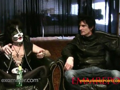 Kiss/Motley Crue stars: Eric Singer,Tommy Lee,Mick Mars,Tommy Thayer Interview from The Tour Press conference