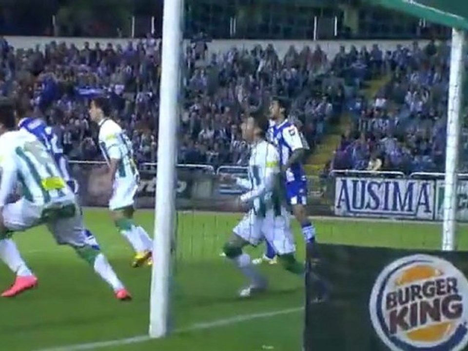 Liga Adelante . Deportivo 2  Córdoba 0