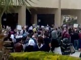 فري برس حلب اتحاد طلبة سوريا الاحرار مظاهرة كلية الآداب 25 3 2012
