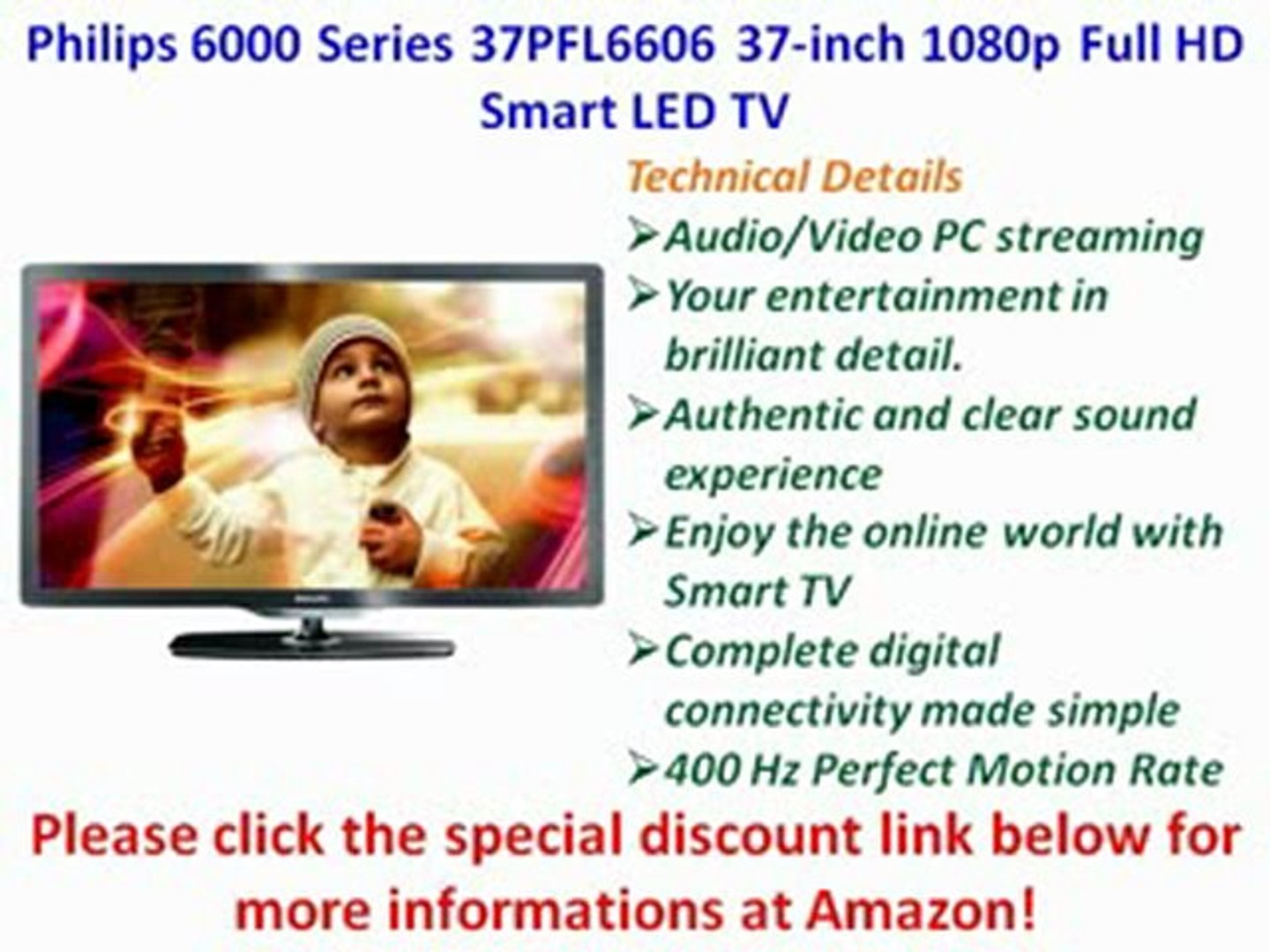 Philips 37PFL6606K/02 94 cm (37 Zoll) LED-Backlight Review | Philips  37PFL6606K/02 94 cm (37 Zoll) LED Sale - video Dailymotion