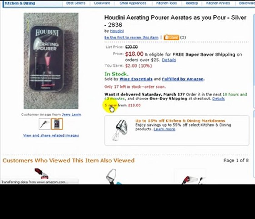 Metrokane Houdini Wine Aerator