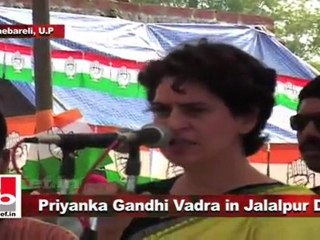 Priyanka Gandhi Vadra in Jalalpur Dhai urges people to support Congress