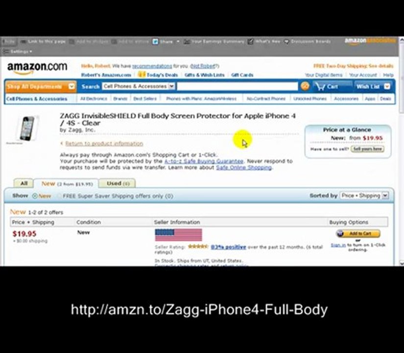 Screen Protectors For iPhone 4 - Zagg invisibleSHIELD