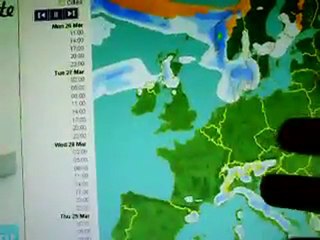 Prévision météo du lundi 26 mars 2012 de Gigi