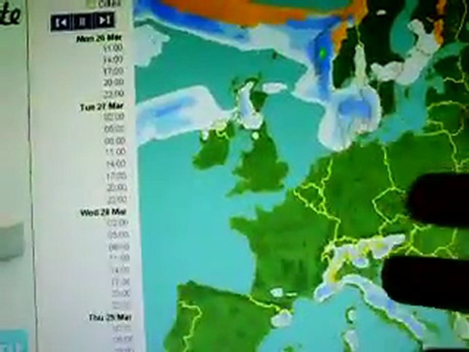 Prévision météo du lundi 26 mars 2012 de Gigi