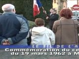 Fil de l'Actu - commémoration du 19 mars à Méricourt Télé Gohelle