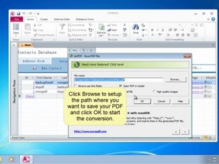 Converting Microsoft Access Reports to PDF