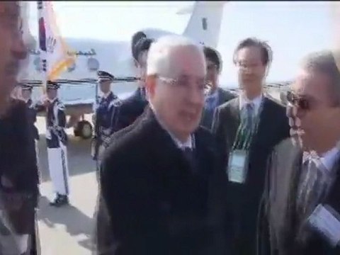 Greeting Algerian President of the Senate Abdelkader Bensalah