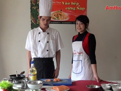 Cháo Cá Hồi (Vào bếp cùng sao - số 12) - amthuc.tv - tapchiamthuc.vn