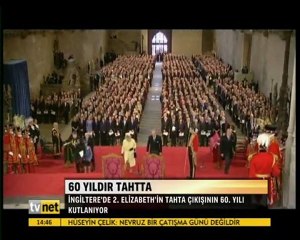 İngiltere Kraliçesi Elizabeth 60 yıldır tahtta