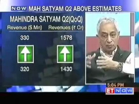Mahindra Satyam Q2 above estimates PAT up 5.7
