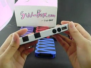 iPhone 4S Geometric Stripe TPU PC Hard Case AT&T Verizon