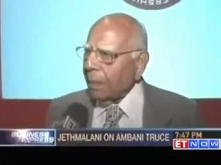 Ram Jethmalani: Ambani brothers patch up good for country