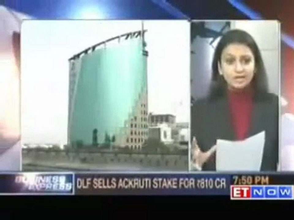 DLF sells Ackruti stake for Rs 810 crore