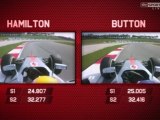 F1 Malaysian GP 2012 - Button and Hamilton comparison qualifying lap