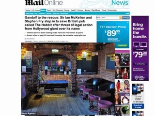 Gandalf Tries to Save the Hobbit Pub