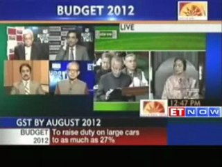 Pranab Mukerjee : Proposes to raise excise duty to 12% vs 10%