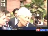 IMF chief Christine Lagarde meets Pranab Mukherjee