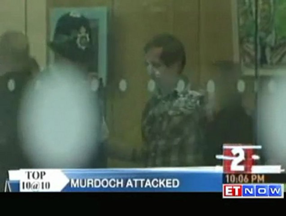 Rupert Murdoch attacked during hearing in UK