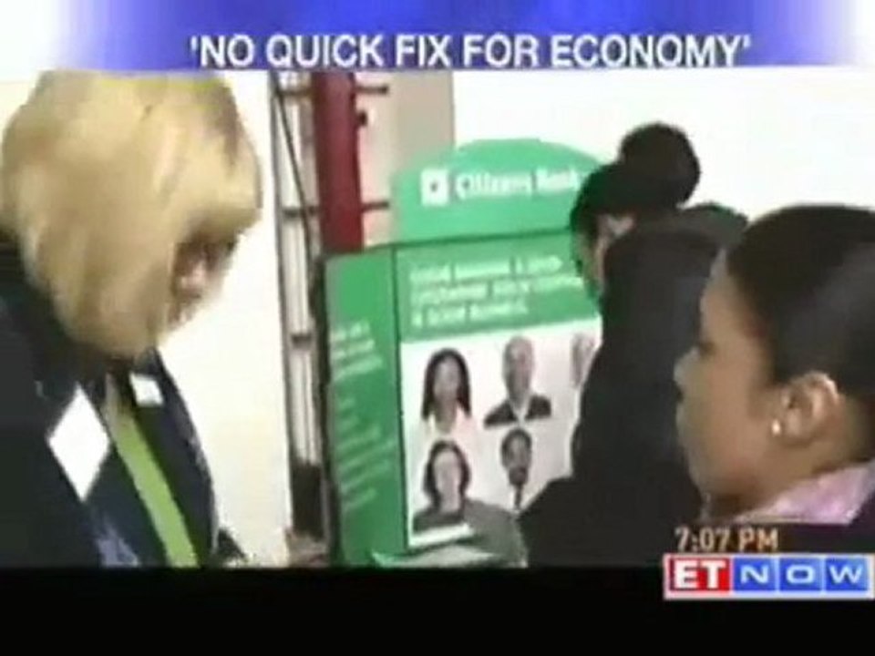 Barack Obama says no quick fix for economy