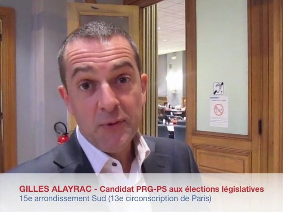 GILLES ALAYRAC 2012 - Conseil du 15e arrondissement