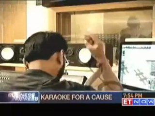Joy of singing Karaoke for a cause