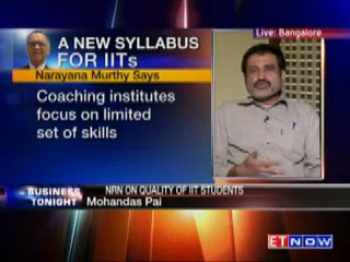 Narayana Murthy not happy with quality of student at IITs