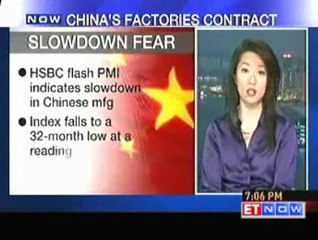 Slowdown fear China manufacturing hits 32 month low