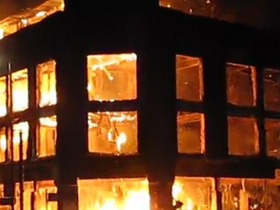 (3) Allied Carpets on fire - Tottenham Riots - August 7, 2011