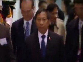 Greeting the Vice President of the Phillippines Jejomar Jojo C. Binay