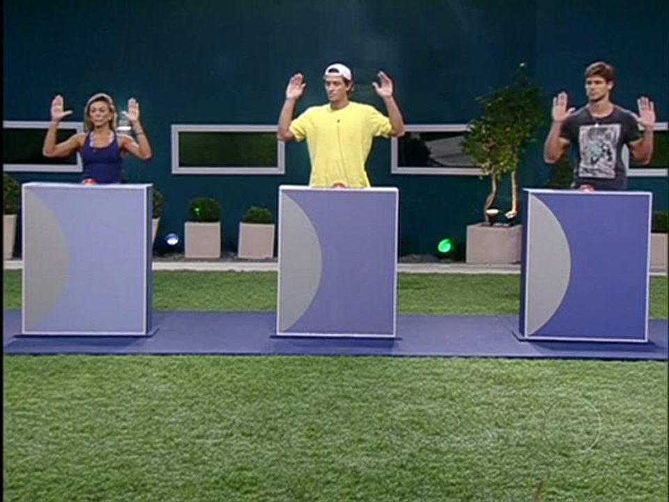 BBB12 COMEÇO DA ULTIMA PROVA DO LIDER Fabiana BATE ANTES DO JÁ E NA MESA