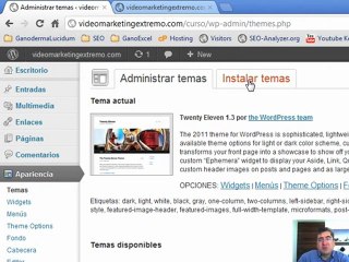 Tutorial Wordpress Tema 3 Como Instalar Temas