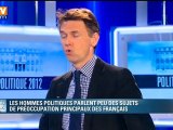 Les hommes politiques parlent peu des sujets de préoccupation des Français