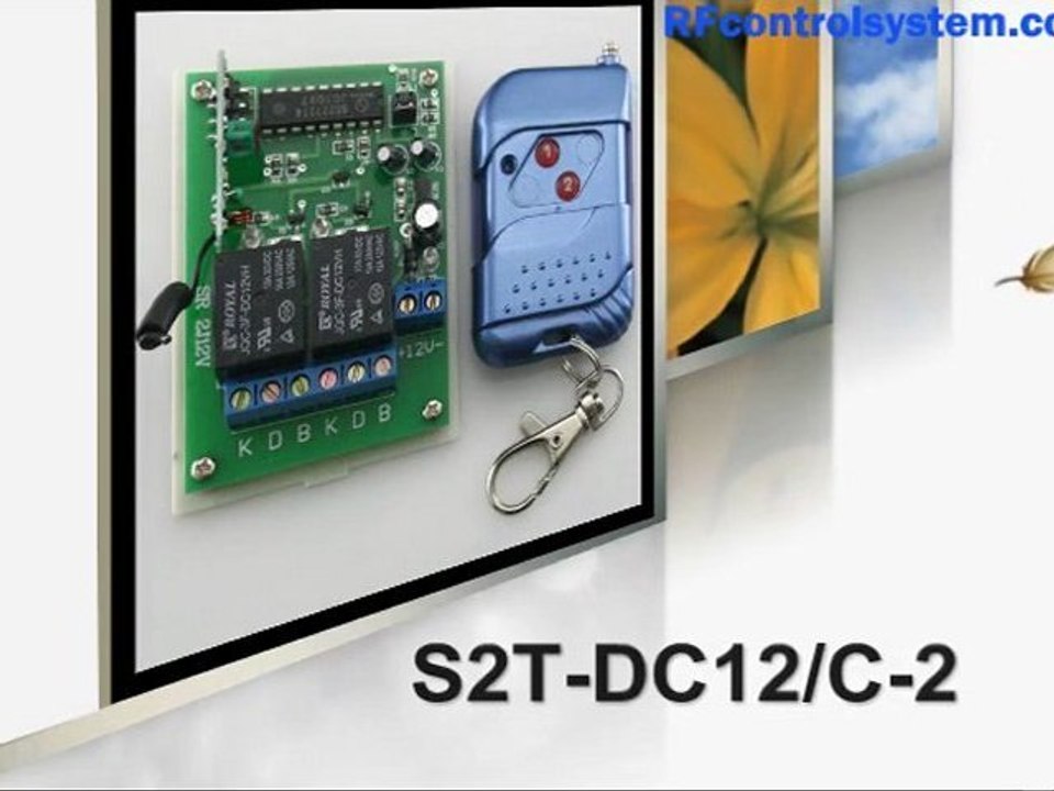 2 Channel DC 9V/12V/24V RF Toggle Remote Controller 315/433MHz