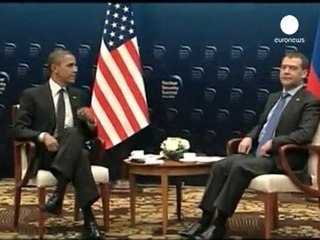 Barack Obama évoque sa réélection avec Dimitri Medvedev