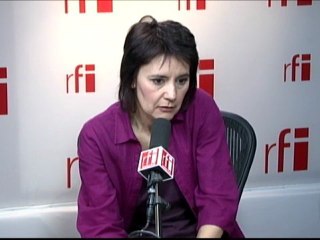 Nathalie Arthaud, candidate de Lutte ouvrière à l’élection présidentielle française