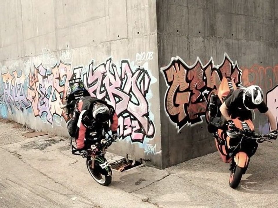 Restricted Area - Drifting Motorcycles Crossing