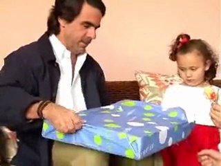 José María Aznar visita a su ahijada de Gran Canaria