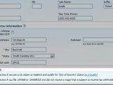 Entering Basic Information in the IRS Form 4868 through ExpressExtension